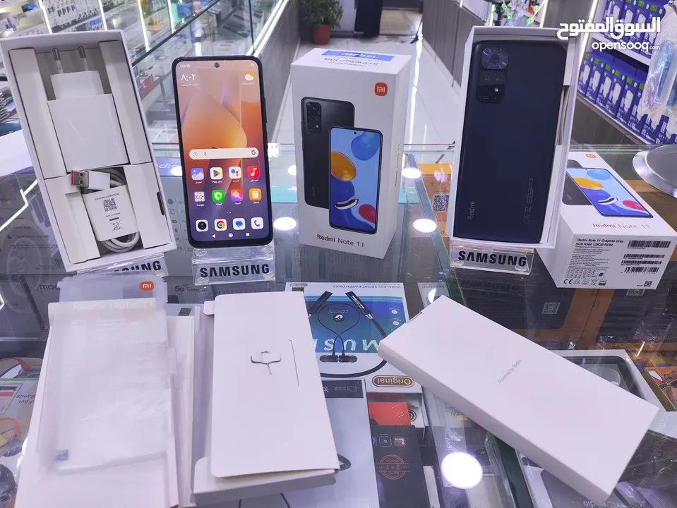 شاومي  NOTE 11  جيجا 128 رام 6 واضافة معه الكرتونه وكامل اغراضو الاصليات متوفر توصيل