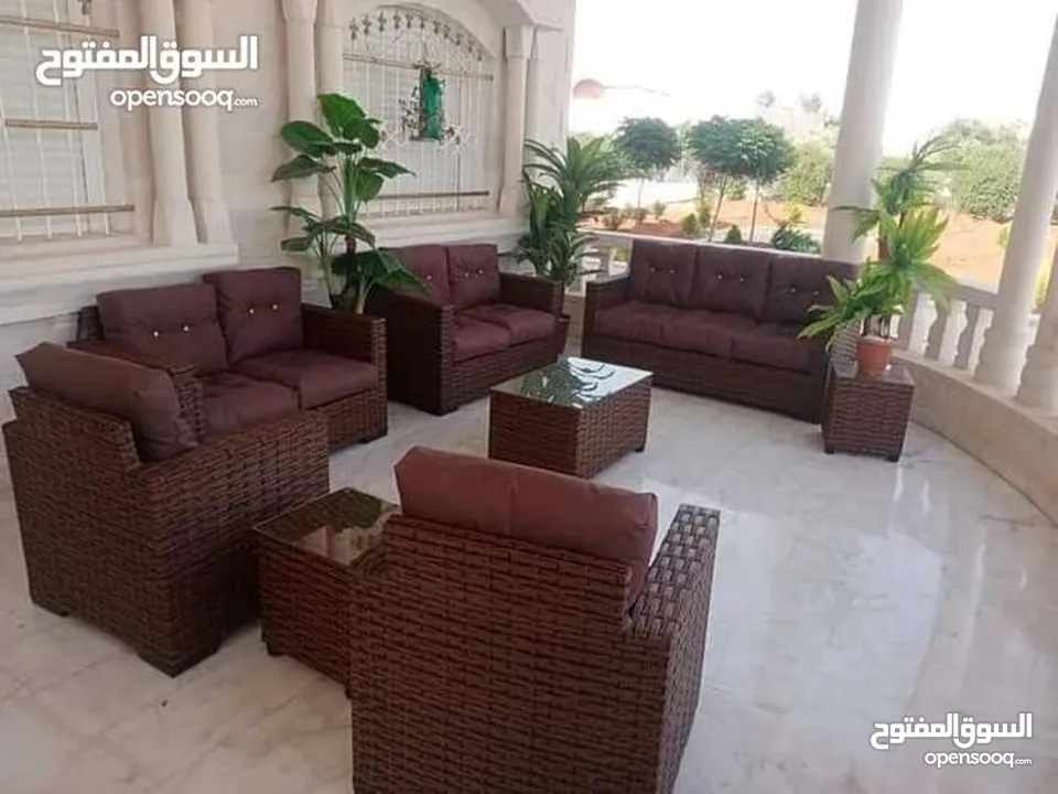 جلسات خارجي طقم راتان طقم حدائق طقم خارجي طقم ترس