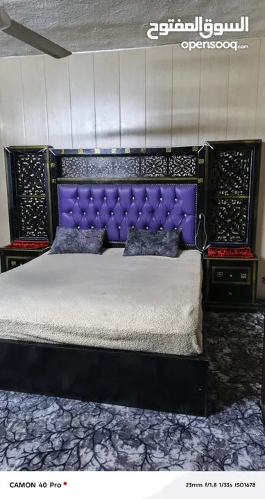 غرفه نوم ماستر تفصيل خشب لاتيه خزانه + تواليت + تخت + كمدينات كامله بدون الفرشه