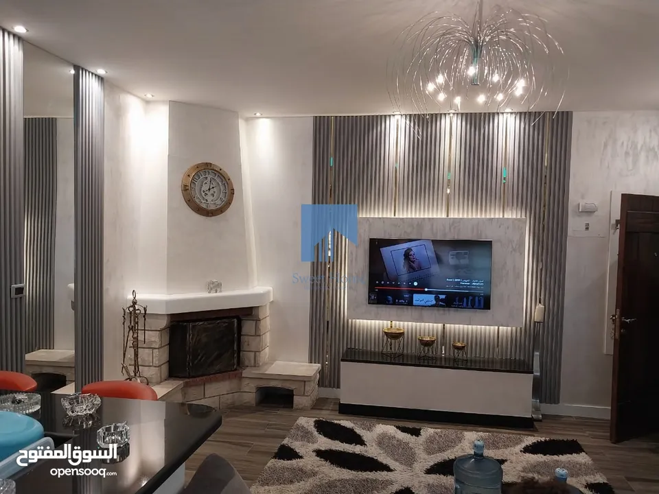 شقة مفروشة مميزة للبيع في خلدا (تلاع قصر خلدا) طابق ثالث 90م تشطيب سوبر ديلوكس بسعر مغري