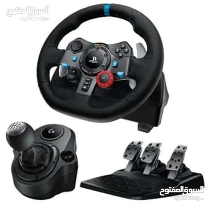 Steering wheel Logitech G29 محاكي طبق الاصل دركسون مع هاند بريك و جير الأصلي