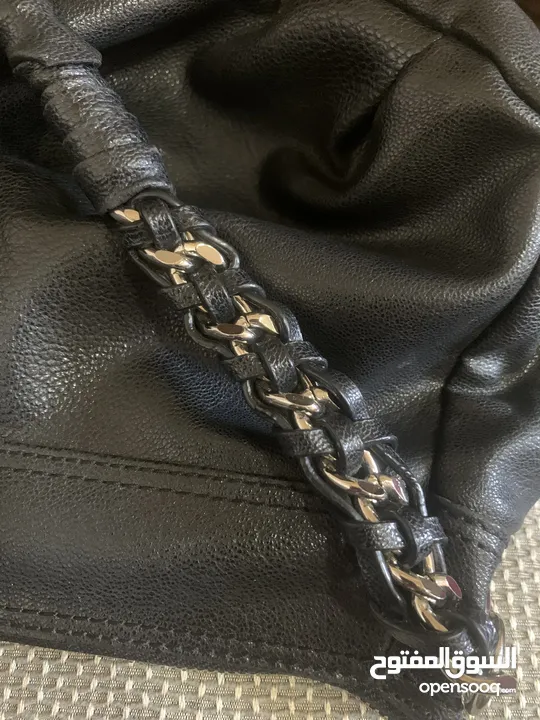 Original Trendy Bebe feux leather  shoulder bag - used شنطة يد / كتف عملية جلد طبيعي ماركة Bebe