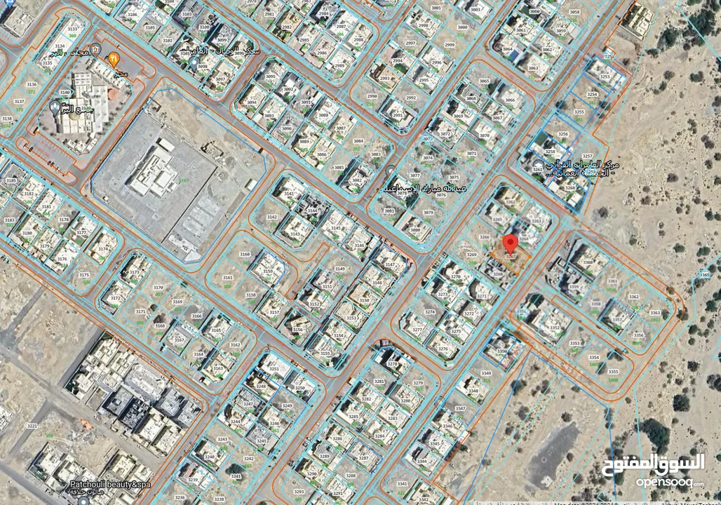 فرصة سكنية ممتازة! ارض سكنية للبيع في وسط البيوت في ولاية العامرات - العامرات مساحة الارض: 600 متر