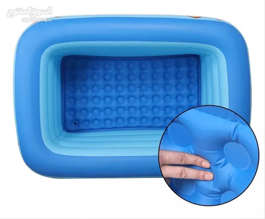 برك family funpool القابلة للنفخ بأحجام واشكال متعددة بتنفخها ب 5 دقايق خامات قوية وآمنة مع هدية