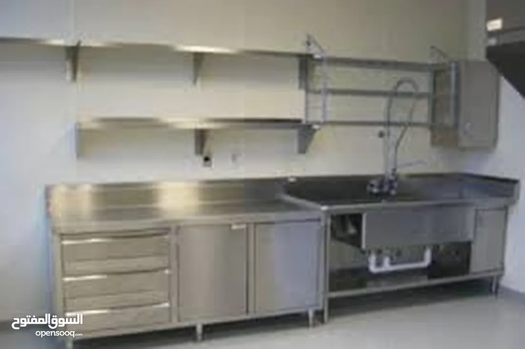 Stainless steel commercial kitchen equipment & exhaust Duct