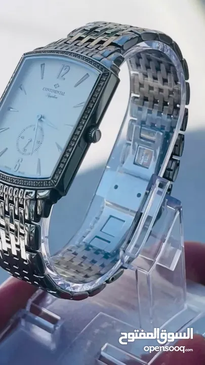 Continintal swiss made الساعة بحالة الوكالة بدون علبة وكفالة ولا خدش