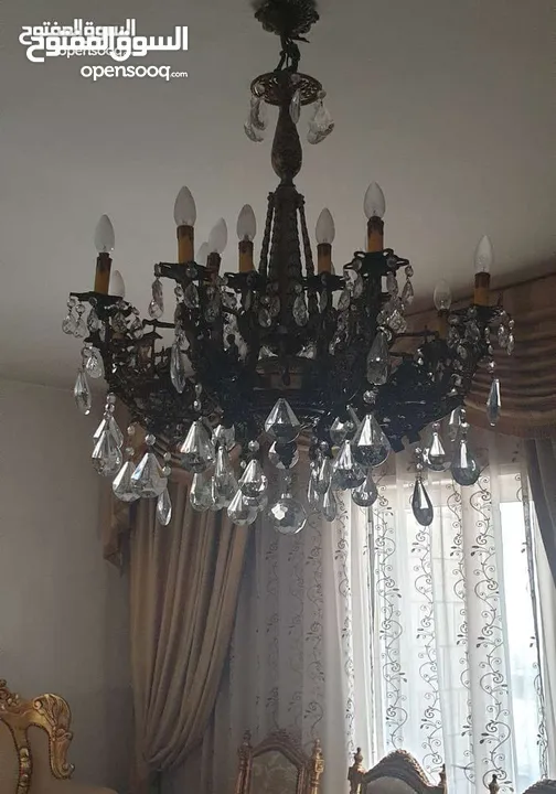 ثريا فاخرة نحاس اصلي