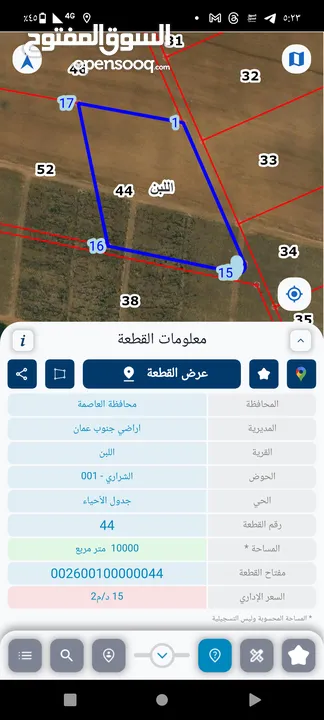ارض للبيع للاستثمار قريبه من التنظيم