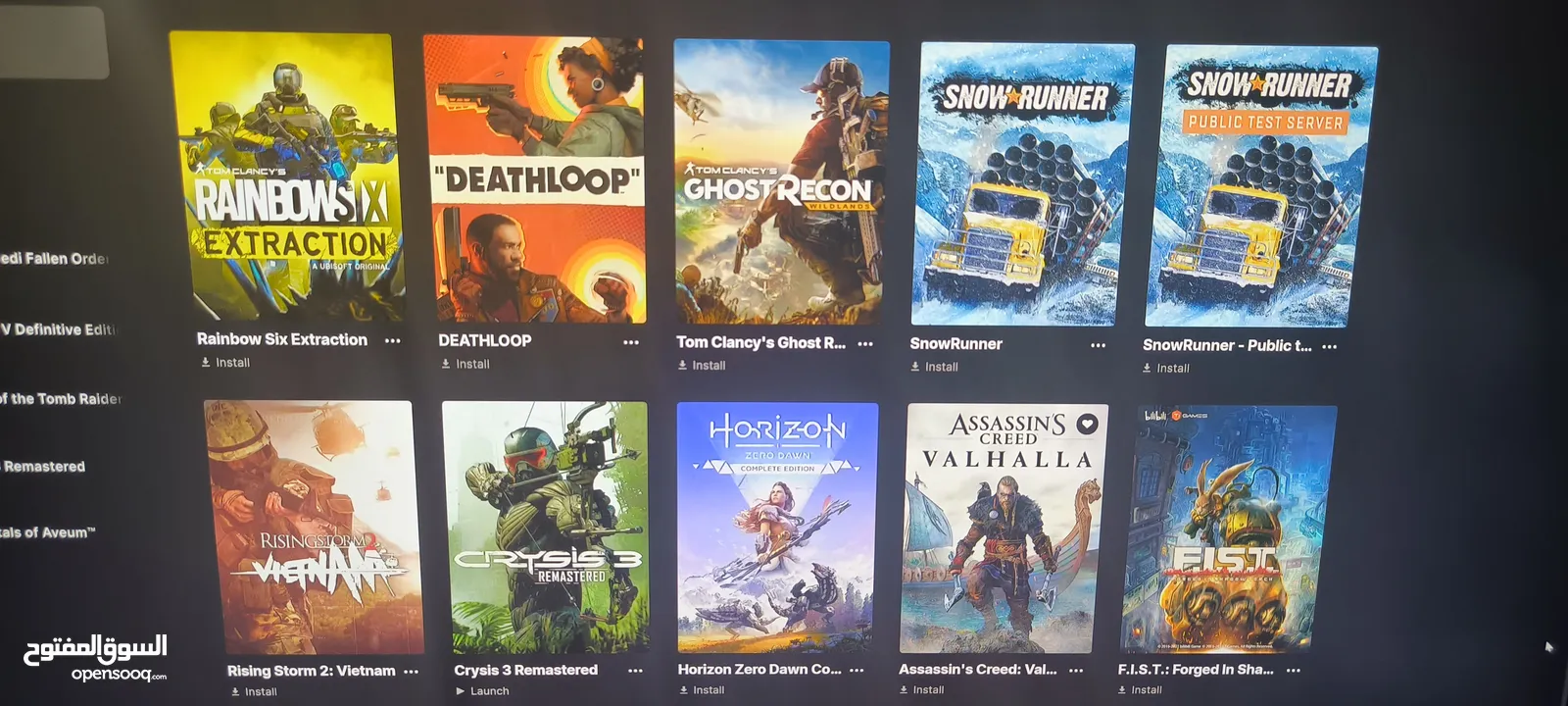 حساب EPIC يحتوي على احدث الالعاب الاصليه اونلاين وليس اوفلاين