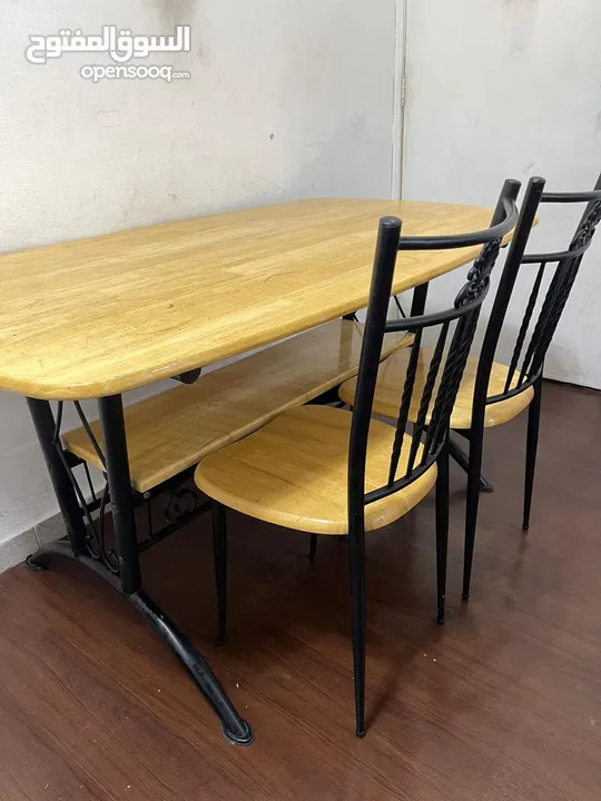 1 Table and 2 Chair for sale - good condition, strong and good material.