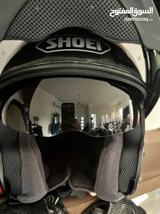 Shoei Neotec II motorcycle helmet - quick release- open half face / used once