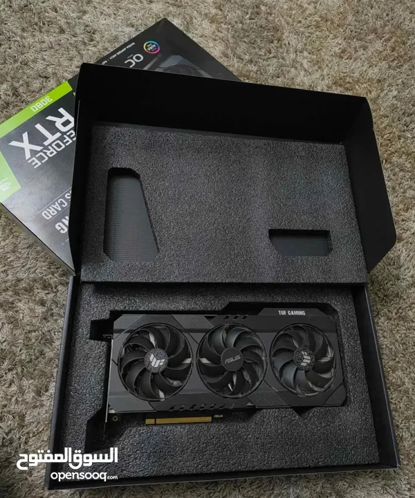 RTX Asus tuf gaming OC 3 fan   كرت بحالة الوكالة أن شاءالله ربي يطرح البركة لصاحب النصيب