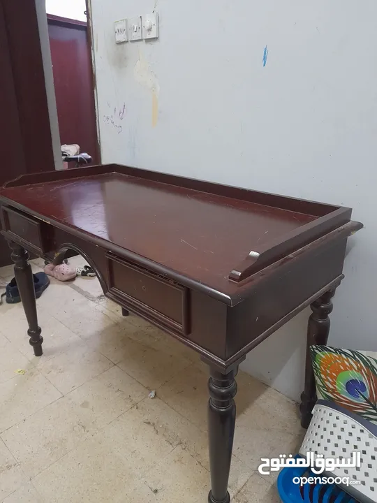study table with drawer or iron stand
