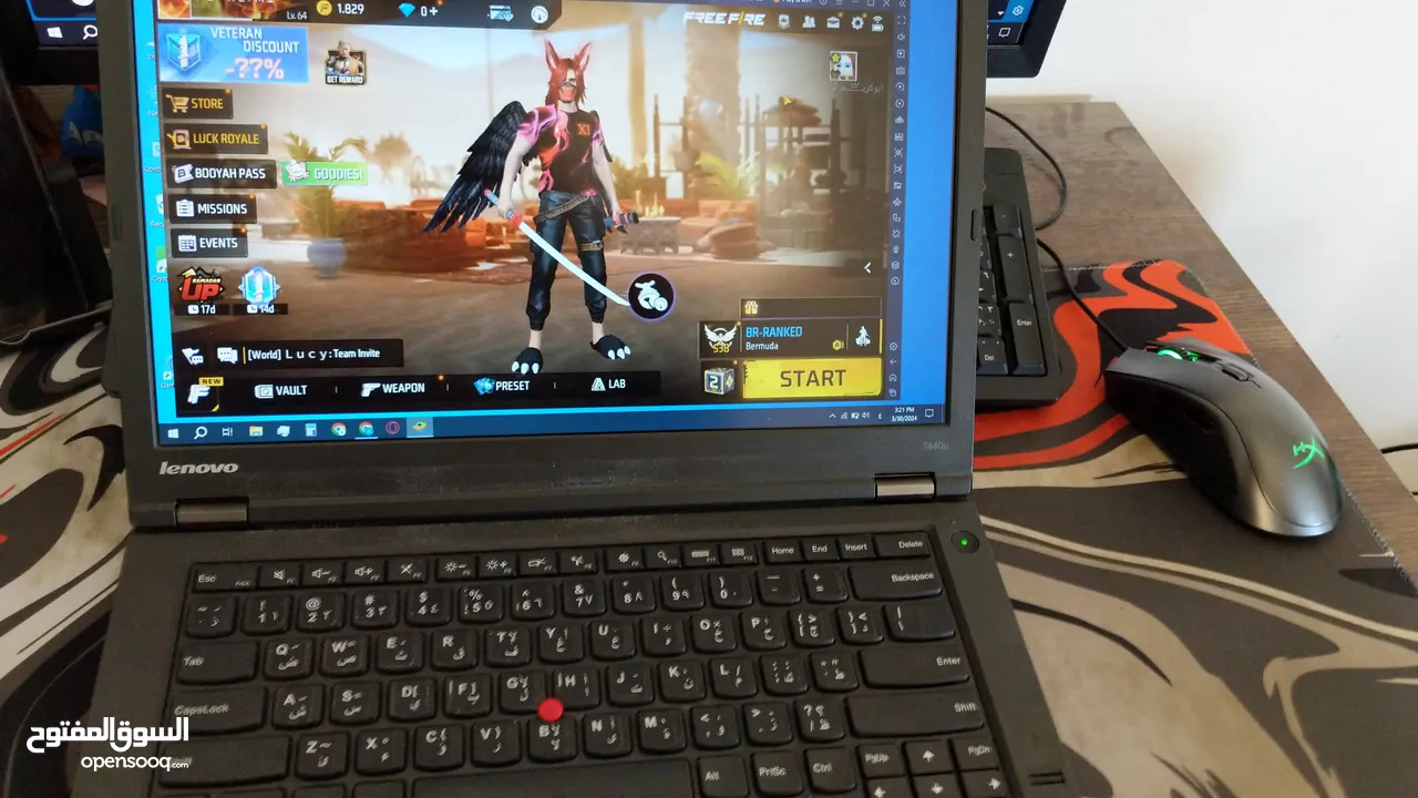 لابتوب Lenovo ThinkPad T440p بمعالج i7-4700mq ينفع للدراسة والبرمجة والألعاب الخفيفة بسعر 132دينار