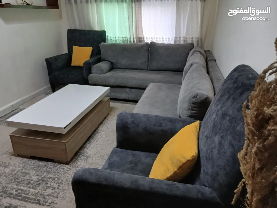 كنب كورنر لون رمادي