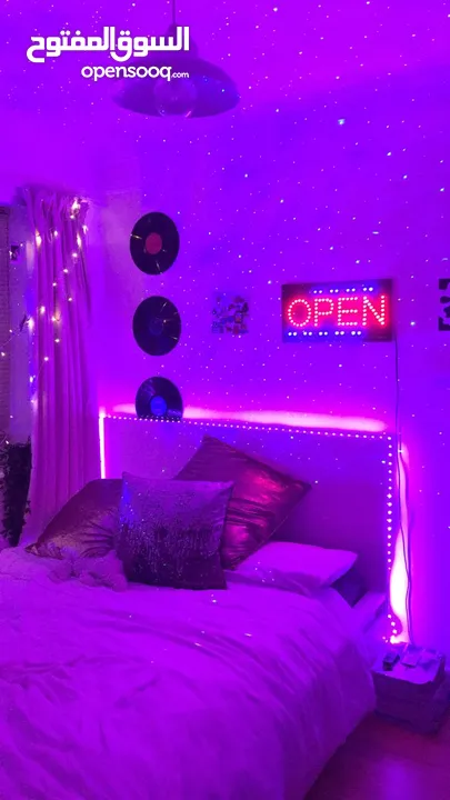 شريط إضاءة ملون 8 الوان مختلفة RGB 5 meters COLOR LED strip decoration light