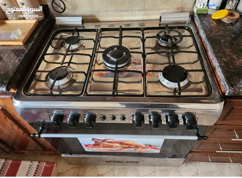 غاز ناشونال جرين 80 سم بحالة الجديد