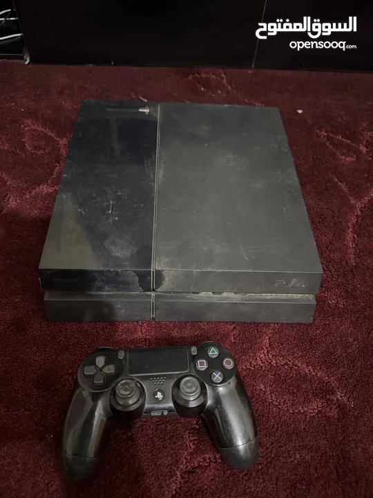 بلاستيشن فور 4 فات مهكر من القديم مهكر جاهز ذاكره 500 جيجا صنعا في حده   PlayStation 4 Fat