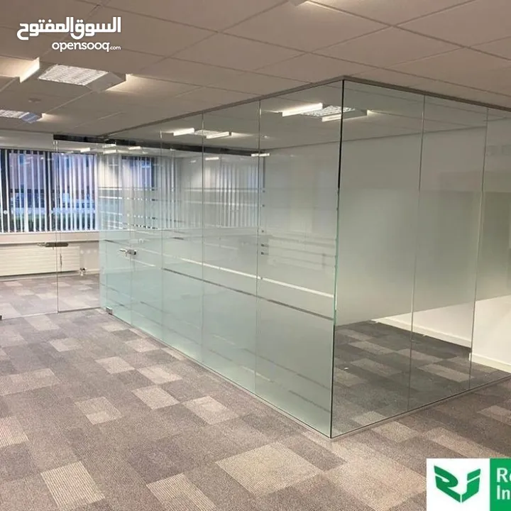 Glass partition