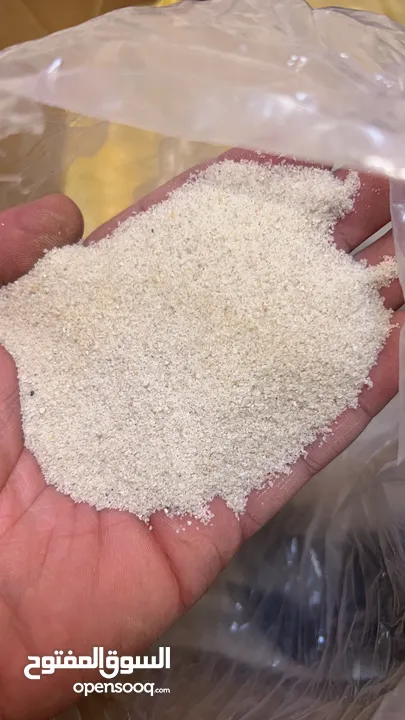 رمل ابيض زجاج نقاوه عاليه Silica sand