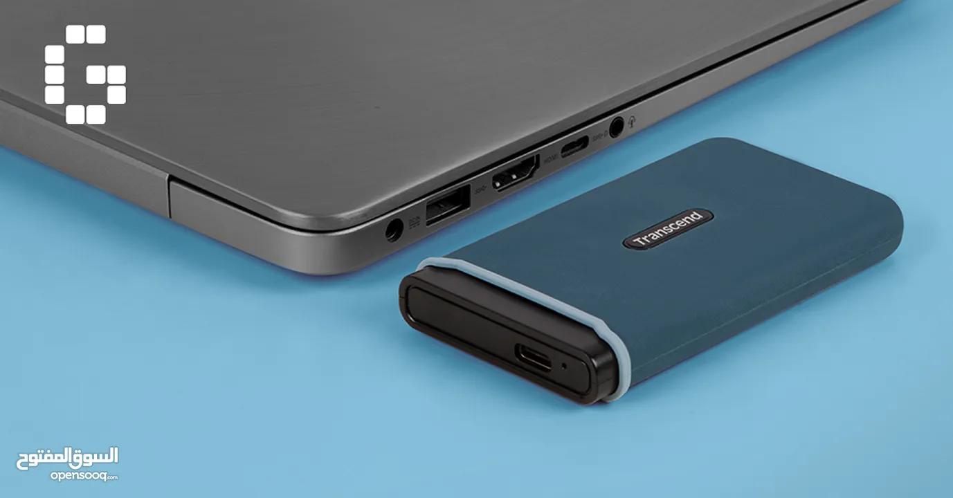 هارديسك داخلي مساحة 250 جيجا بايت  ترانسيند Trancsend Portable SSD Hardisk ESD270C 250GB