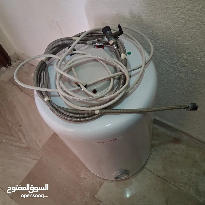 غيزر كهرباء ميلانو إيطالي 80 لتر شبه الجديد