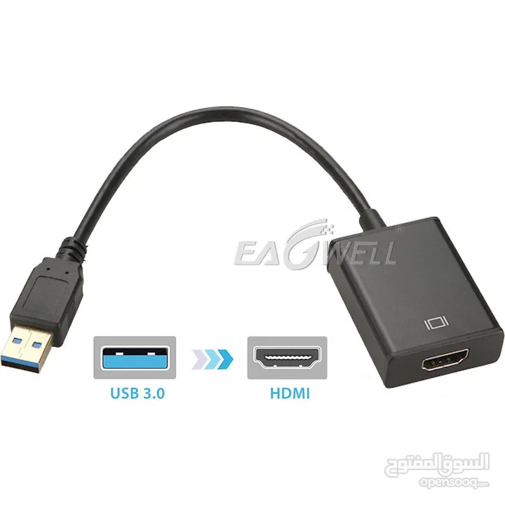 USB 3.0 TO HDMI AUDIO VIDEO ADAPTER CONVERTER CABLE @ 10 JD