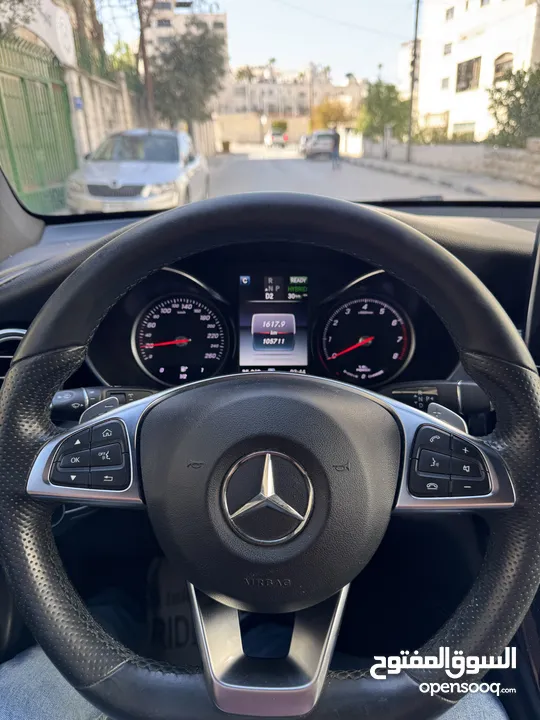 جيب مرسيدس GLC 350e 2018 plug-in hybrid - فتحه سقف بانوراميه - 4*4 - كيت AMG - دهاااان شركه بالكامل