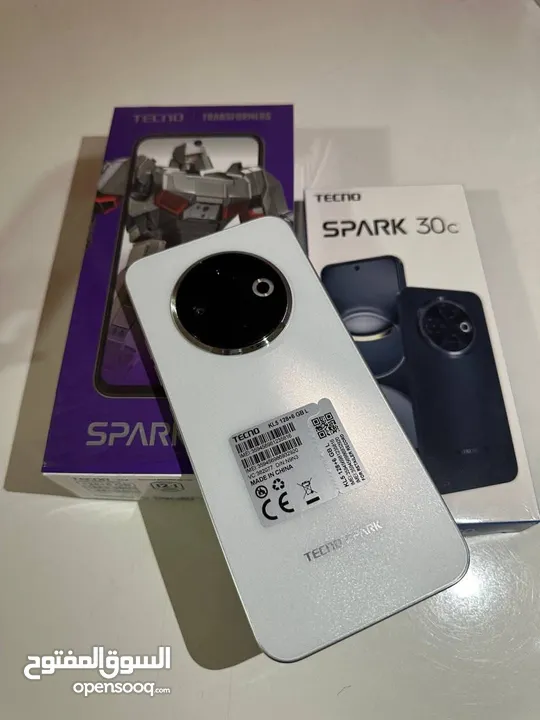 جهاز مستعمل ايام بالكرتونة Spark 30c رام 8 و 16 جيجا 128 مكفول بالشركة متوفر توصيل