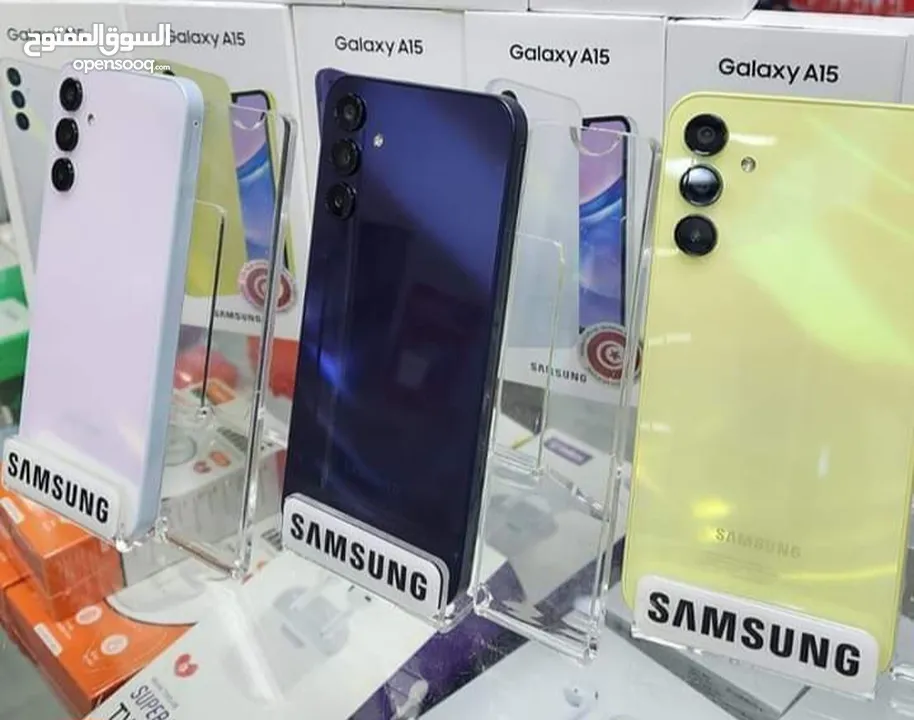 جهاز مشغل ايام Samsung A15 رام 8 و 12 و 16 الجيجا 128 و 256 هدية كفر ولزقة وشاحن الاصلي متوفر توصيل