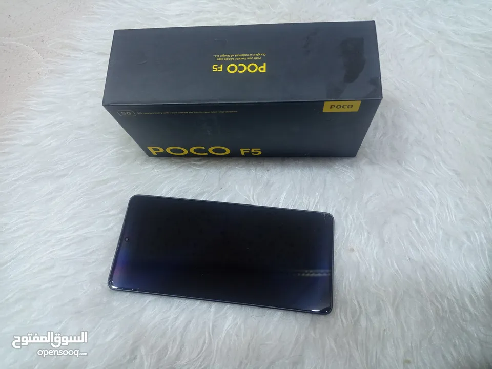 POCO F5 للبيع ذاكره 256 ويا كامل ملحقات