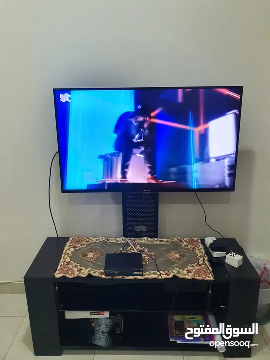 Smart Sony TV with table