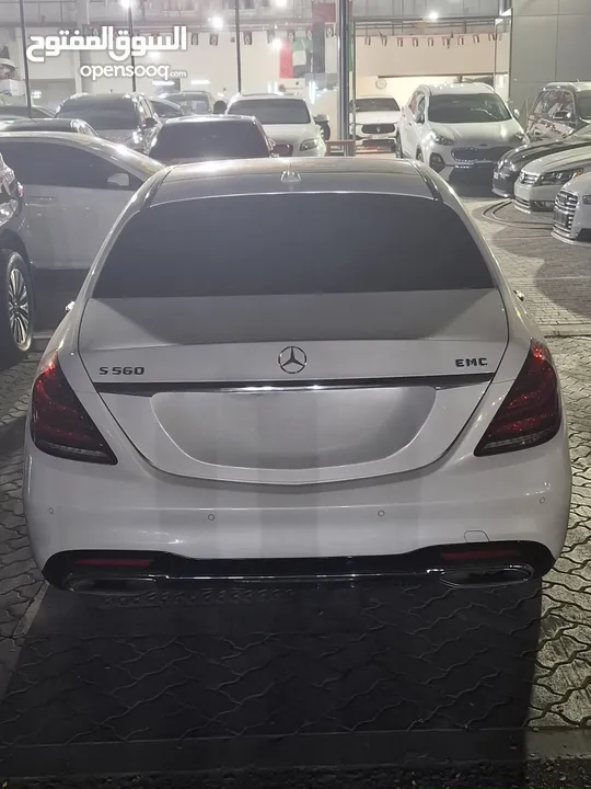 مرسيدس بنز S560 أبيض خليجي