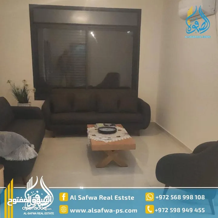 شقه جديده مفروشه بيرزيت ضاحيه الريحان