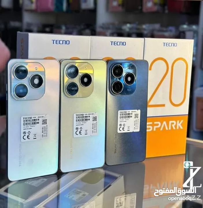 جهاز جديد بالكرتونة Spark 20 رام 16 جيجا 256 مكفول سنة متوفر توصيل