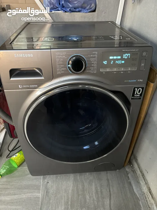 Samsung ecobubble 9 kg full automatic washing machine drayer fully working no fault