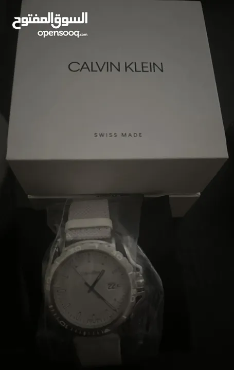 Calvin Klein model 2019 White & Silver For Men