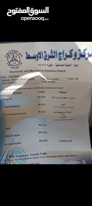 بريوس2011 اروبي كرت ابيض وكاله