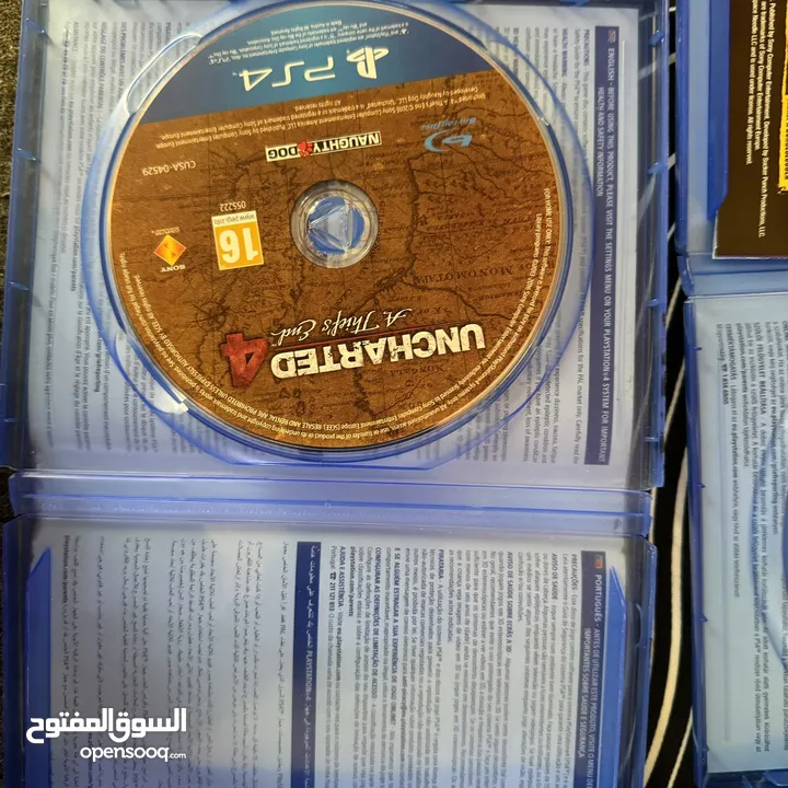 اشرطة ps4 الثلاثه ب 10