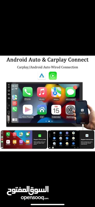 7“ Car Radio 1 Din Carplay Android Auto