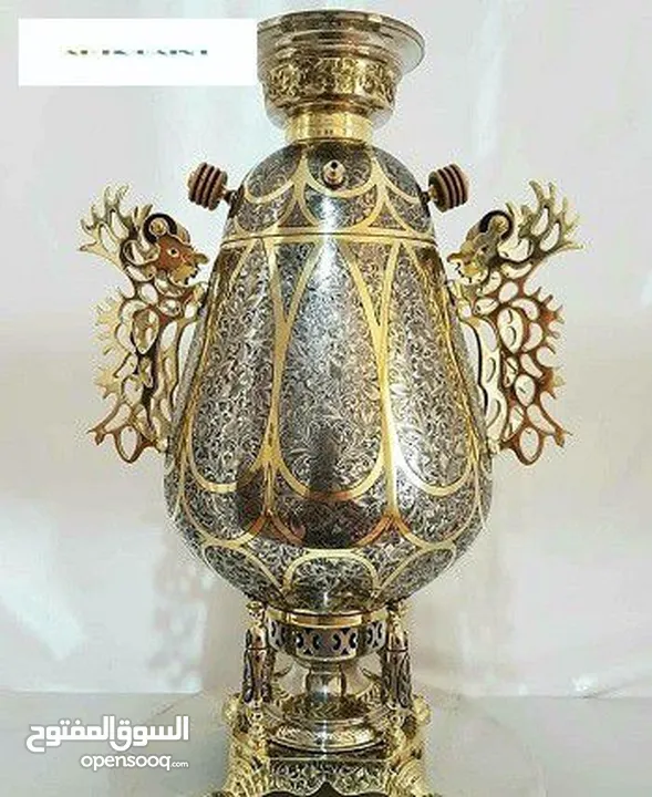 سماور الفحم النحاسية الفاخرة