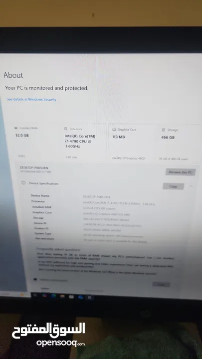 اجهزت hp i7 2.10GHz 500 H.D 8GB Ram  مع شنته جديده وشاحن بطاريه جداد  شاشات لمس