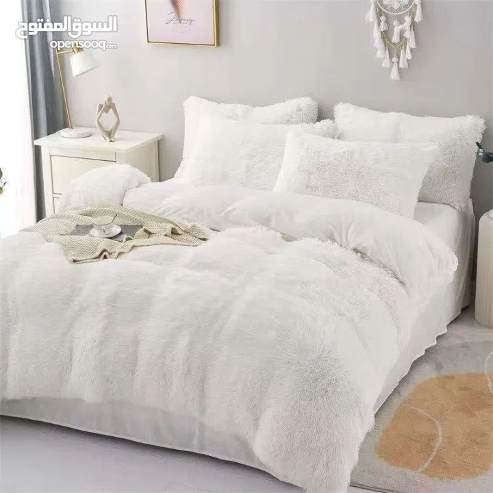 لحاف ريش النعام دبل فيس مجوز – 4 قطع