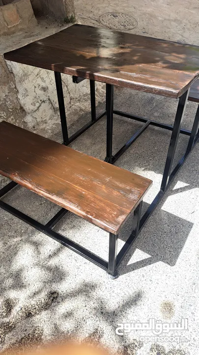 طاولة حديقة مع 4 جلسات