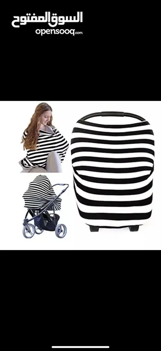 6 في 1 متعدد الاستخدامات– عملي وآمن لكل أم و طفل  Multi-Use Nursing Cover 6-in-1