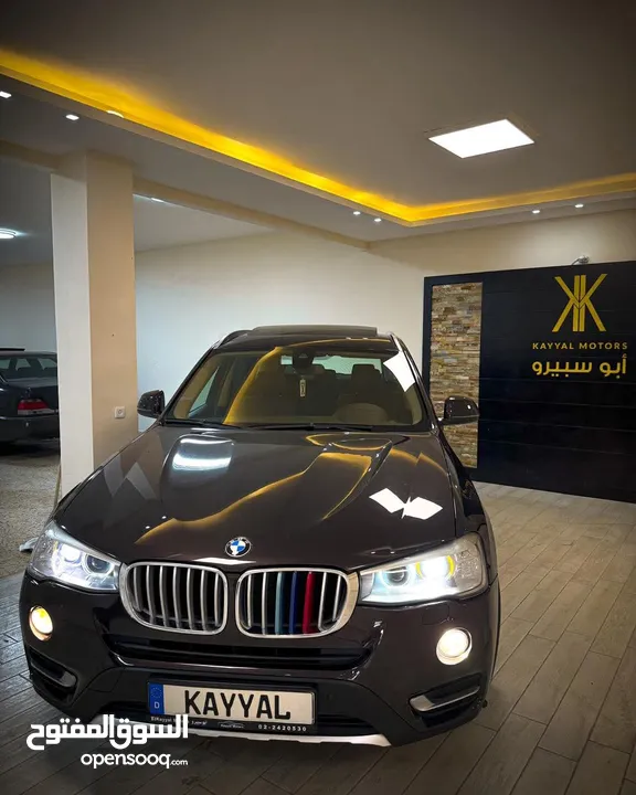 BMW X3  Sport  Xline   XDrive20d 4x4 Brown Metalic , Panorama . ترخيص 2015