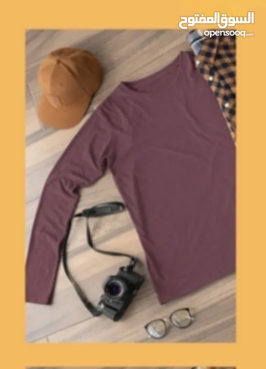 تيشرتات كم طويل قطن بنسبة 100% صناعة هندية جودة عالية100% cotton long-sleeved T-shirt