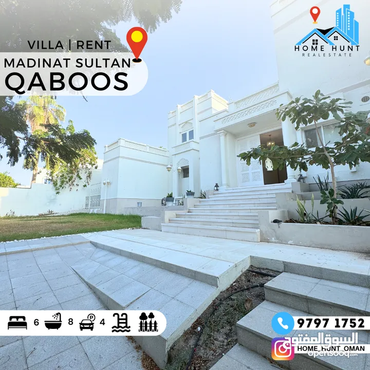 MADINAT QABOOS  ROYAL 5+1 BEDROOM STAND ALONE VILLA WITH SWIMMING POOL FOR RENT