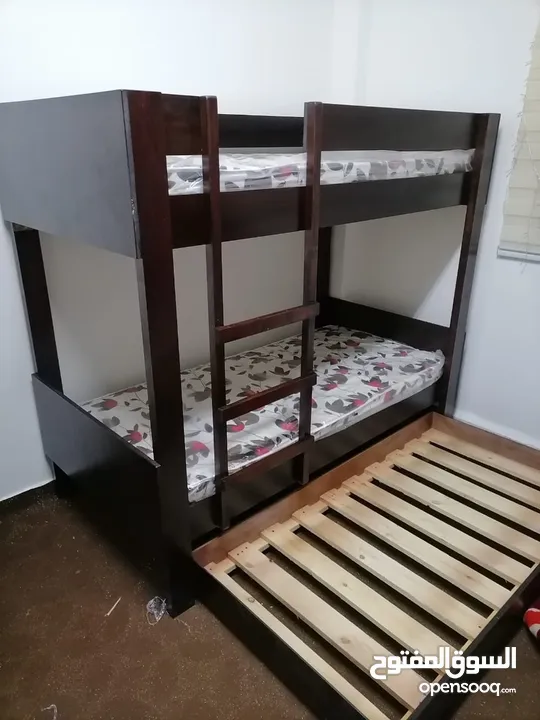 سرير ثلاثي تخت ثلاثي تخوت طابقين تخوت مفرد