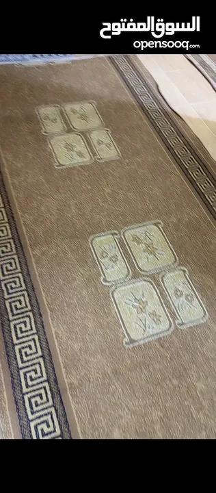ممرين سجاد النوع النضيف الثقيل عرض150 طول 3 متر و 70 الممر ب 10 وسجاده تايجر 3 متر ب مترين ونص ب 8